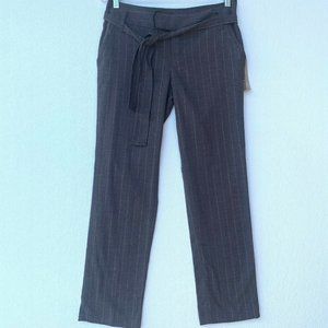 NEW DKNY Women Pants‎ Size 6 Brown Gold Striped Mid